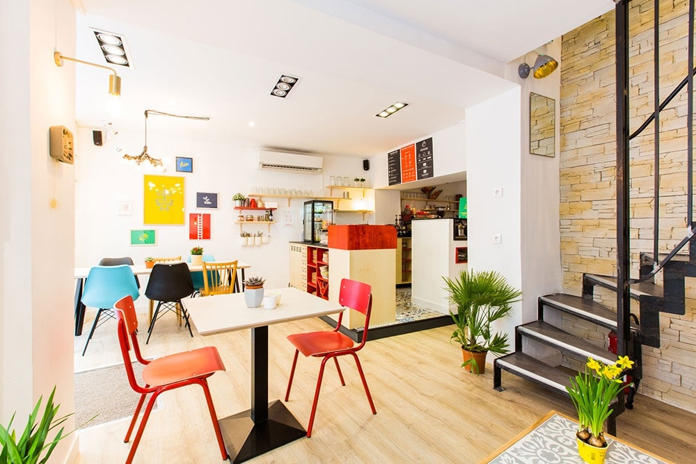 création espace cowrorking - design bar coworking - bonkers